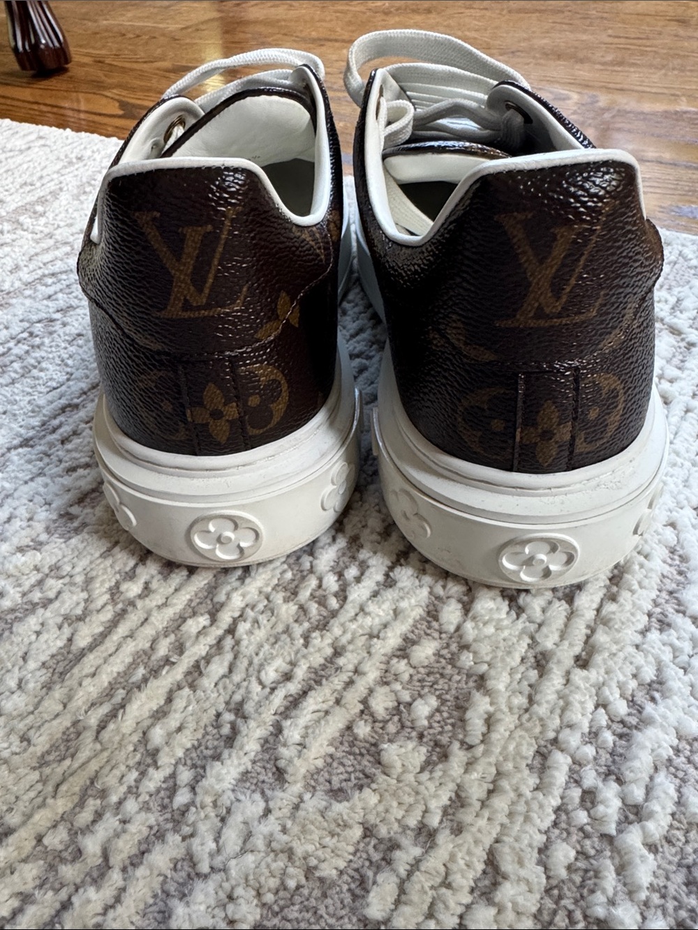 Louis Vuitton Women’s Monogram Canvas Sneakers – Worn Twice – Box - Picture 3 of 7